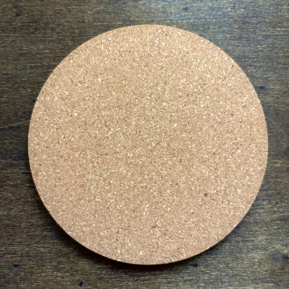 The Flash Logo Laser Engraved Painted Cork Coaster